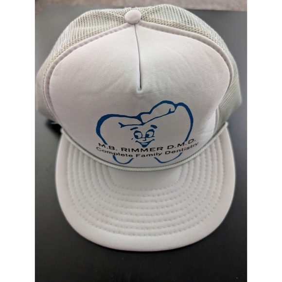 nissin Other - Vtg MB Rimmer DMD Family Dentistry Snapback Trucker Hat Gray OSFM